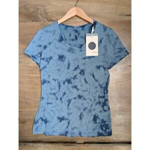 Icebreaker T Shirt Womens XS Blue Tie Dye Merino 150 Tech Lite Short Sleeve NWT